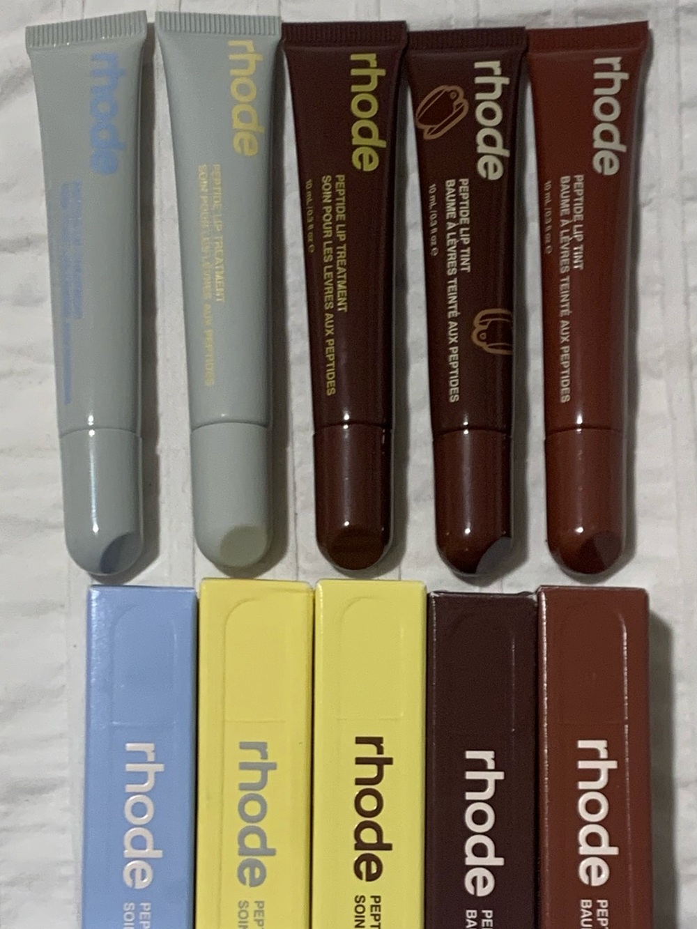Rhode Caramelized Banana Sugarberry Passionfruit Jelly Honey Mango Lip Peptides